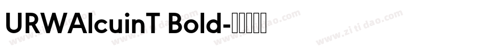 URWAlcuinT Bold字体转换